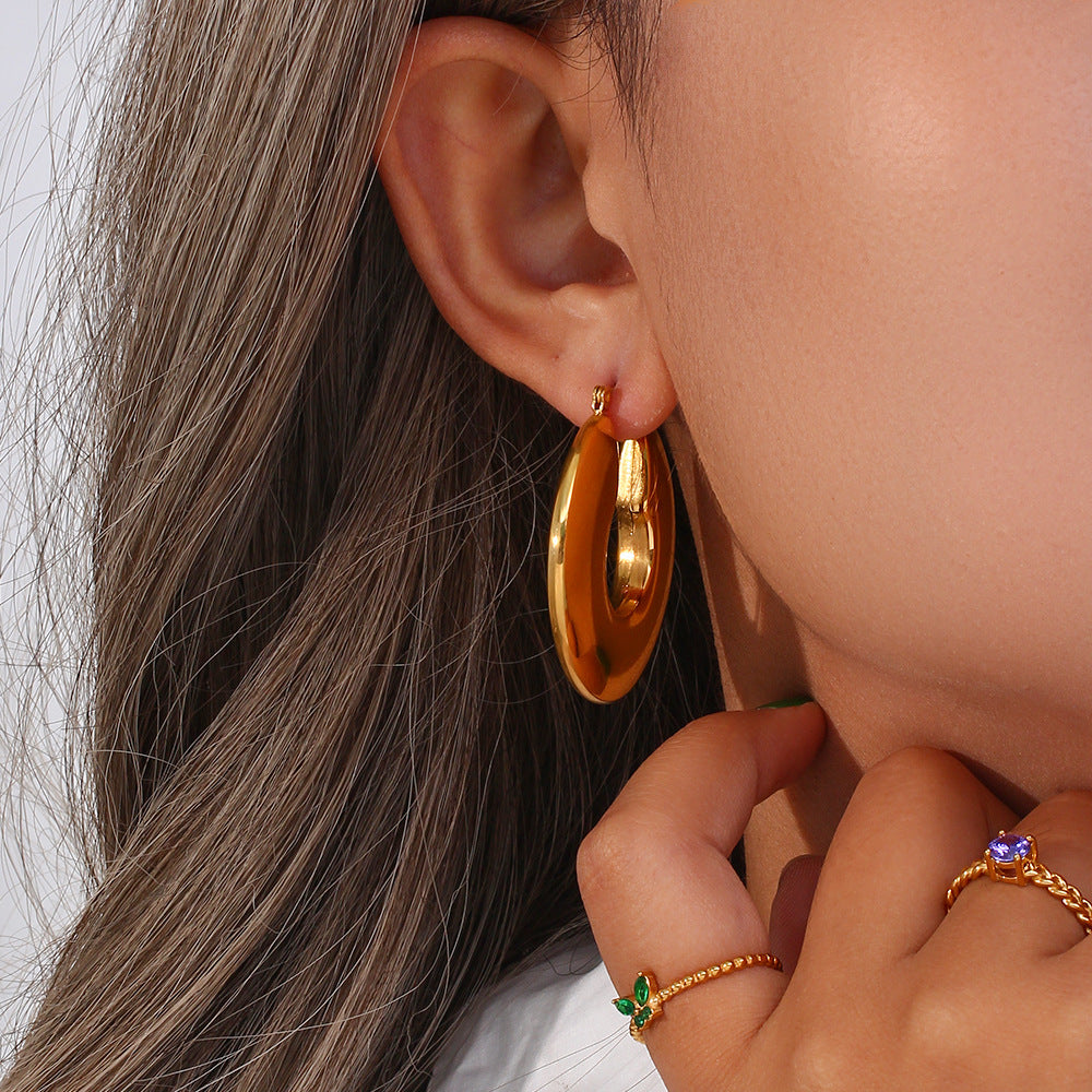Kayleigh Chunky Hoop -korvakorut