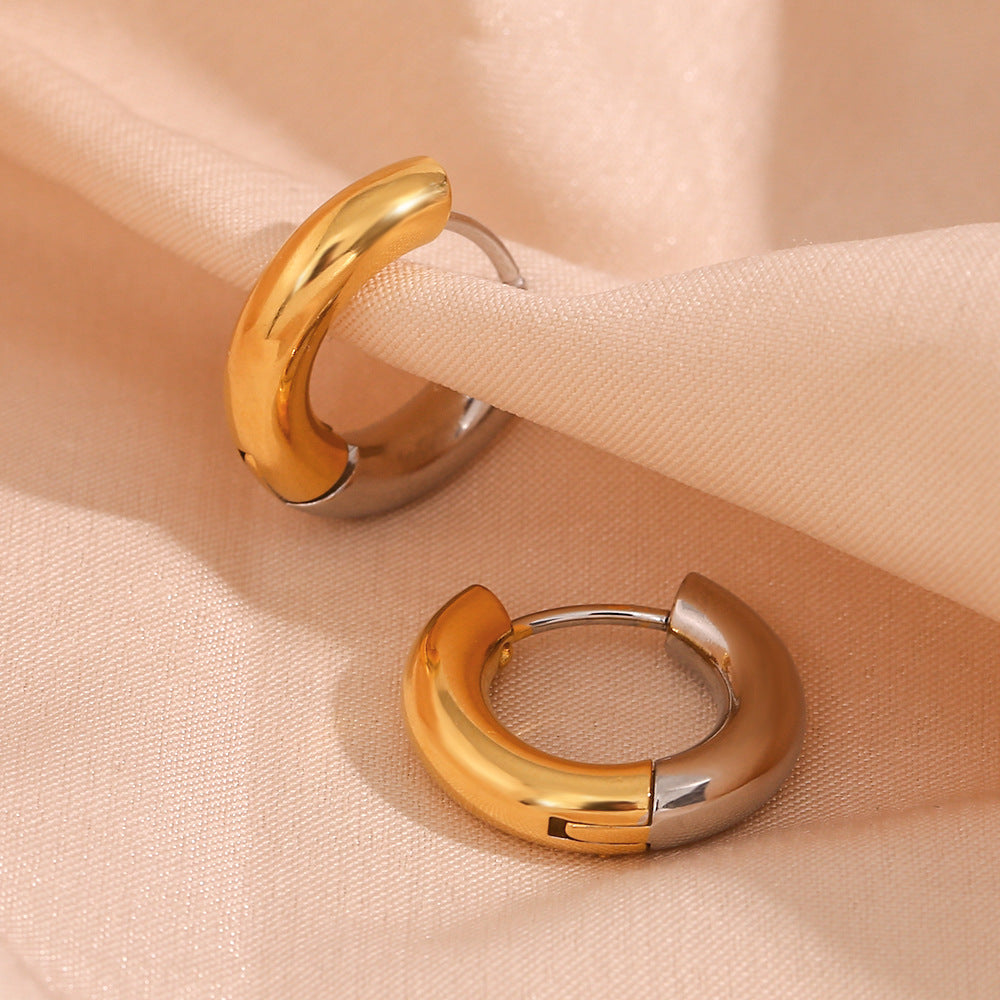 Ingrid Dual Tone Hoop -korvakoru