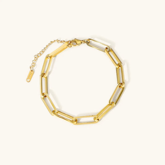 Asta Gold Paperclip Chain Bracelet