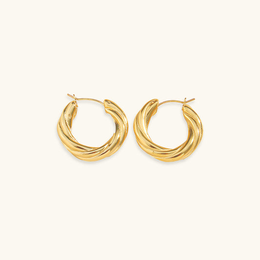 Denisse Twisted Hoop -korvakorut