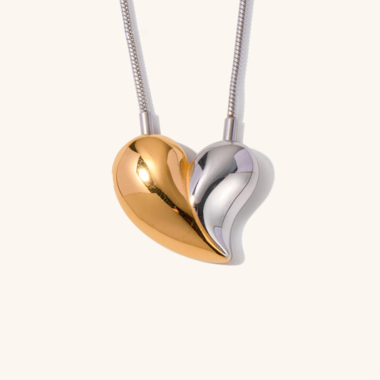 Dorothea Dual Tone Heart kaulakoru