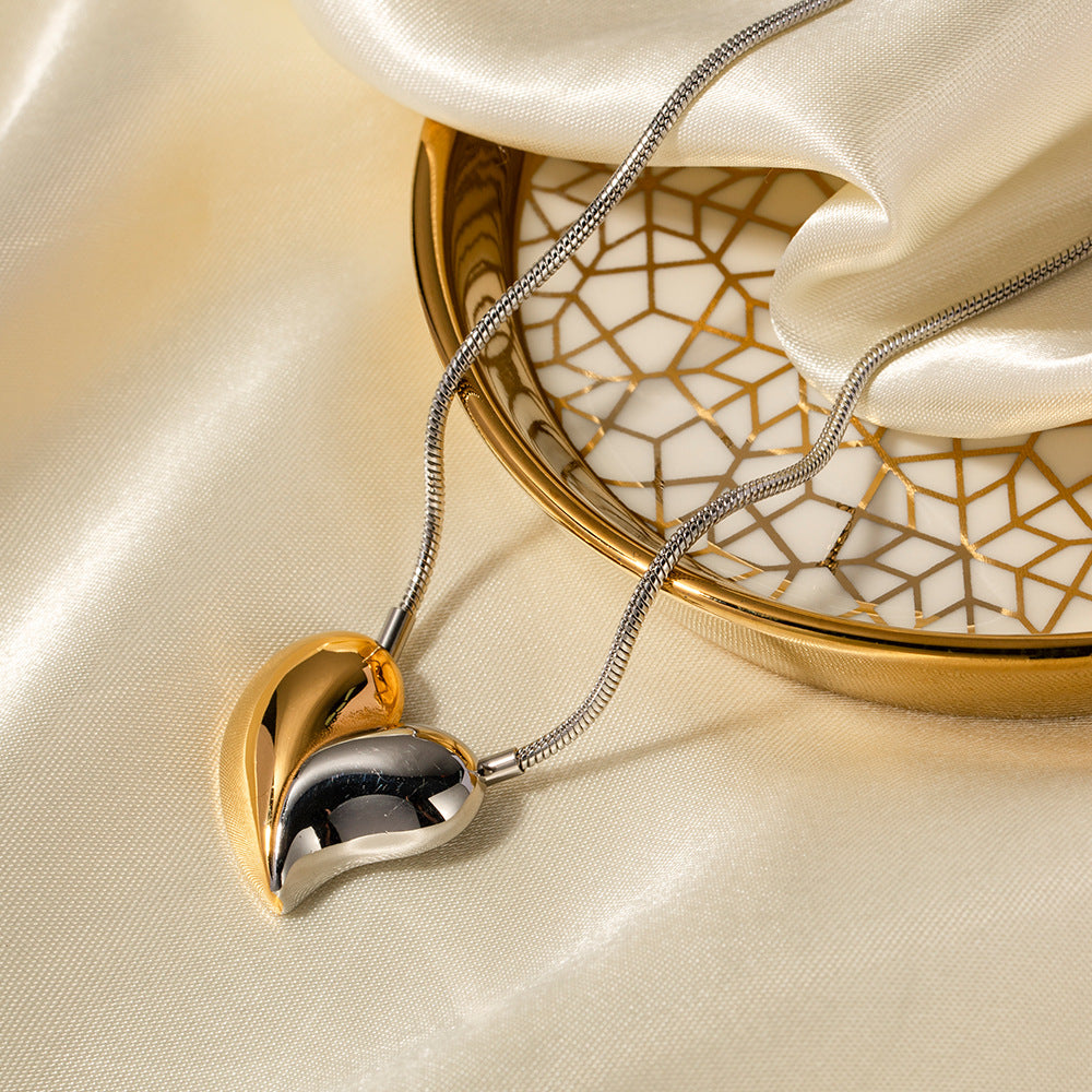 Dorothea Dual Tone Heart kaulakoru