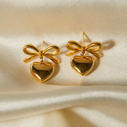 Rowanne French Knot kultaiset korvakorut