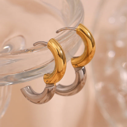 Ingrid Dual Tone Hoop -korvakoru