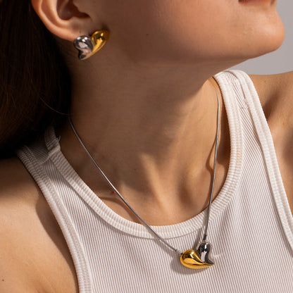 Dorothea Dual Tone Heart kaulakoru